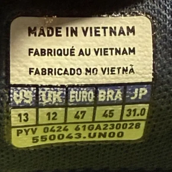 Men’s size 13-Mizuno Wave Enforce Tour AC Tennis Shoes Dark Blue NO INSOLES - Picture 10 of 11